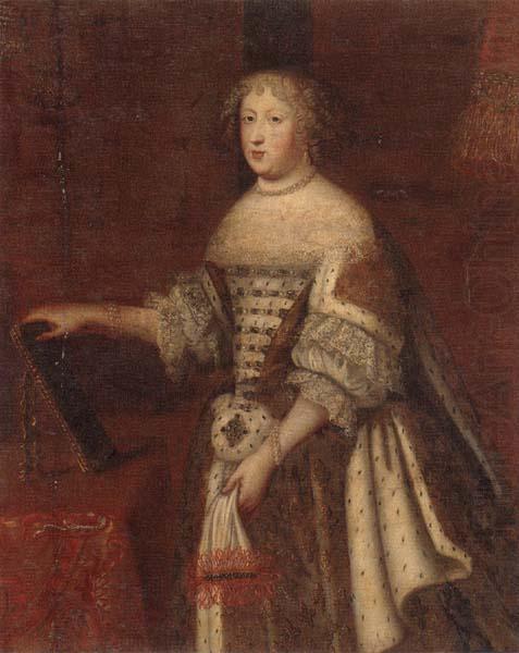 Portrait of marie-therese of austrla,queen of france, unknow artist